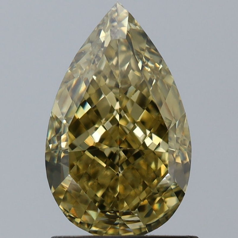 Pear 1.51ct Fancy Dark Yellow VS1 GIA #1232750319