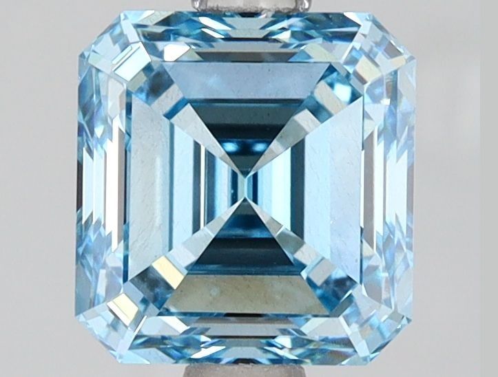 Square emerald 2.01ct Fancy Intense Blue VS2 IGI #LG618468032