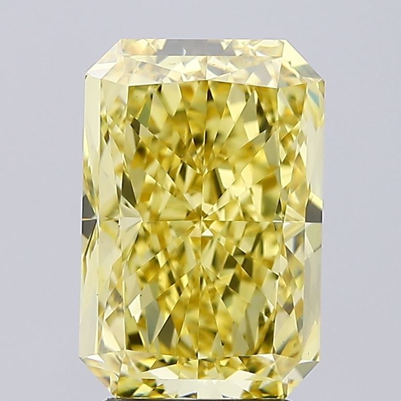 Radiant 3.7ct Fancy Vivid Yellow VS1 IGI #LG764649898