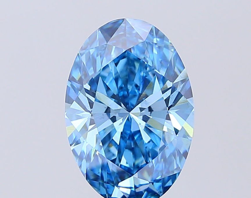 Oval 3.15ct Fancy Vivid Blue VS2 IGI #LG712587188