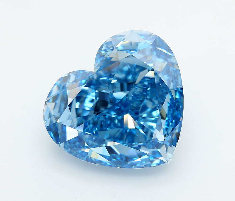 Heart 20.22ct Fancy Vivid Blue SI1 IGI #LG779666590