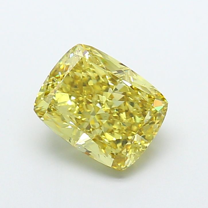 Cushion modified 5.01ct Fancy Intense Yellow VS2 IGI #LG756508601