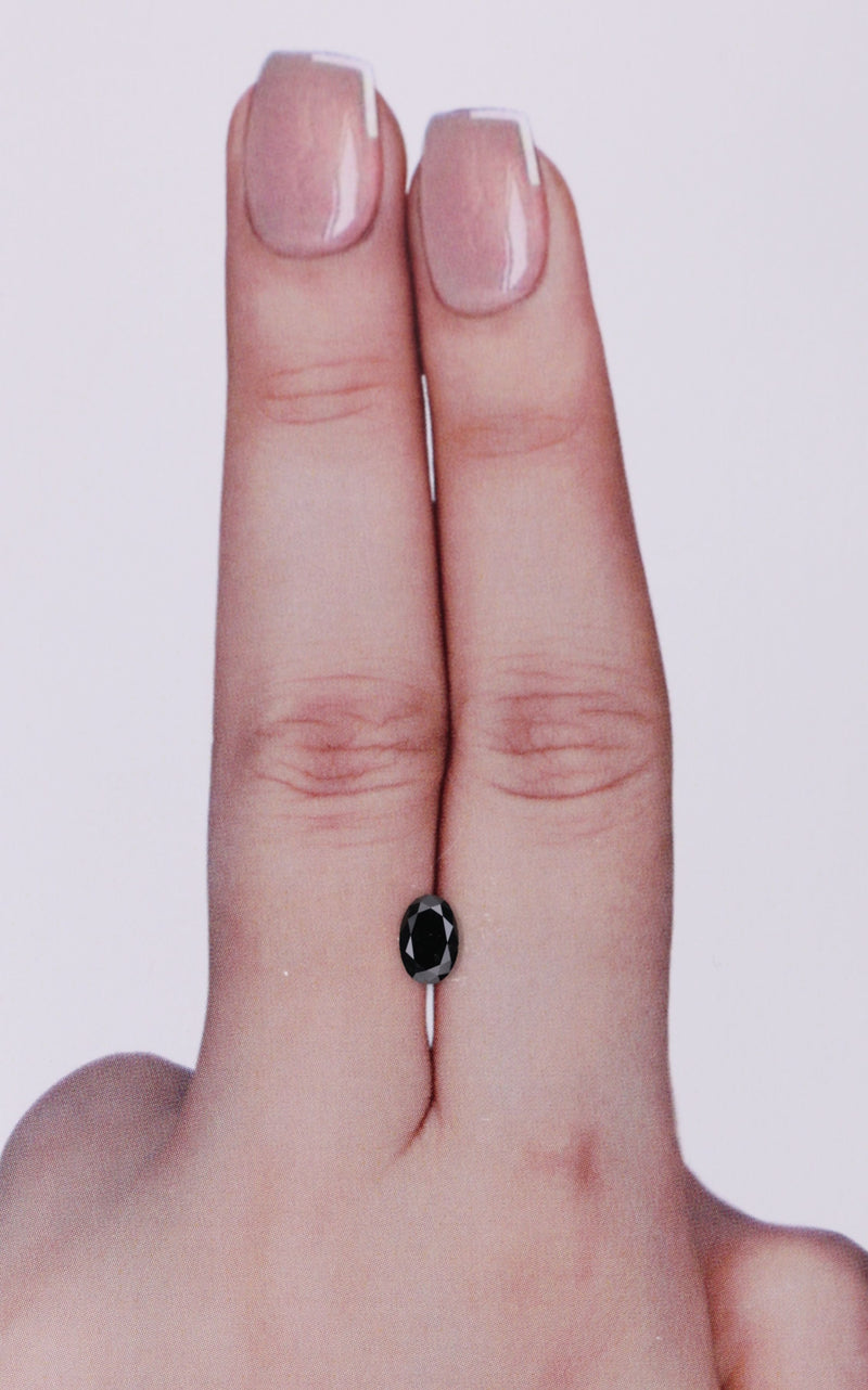 Oval 0.42ct Fancy Black VVS2 GIA #2231785108