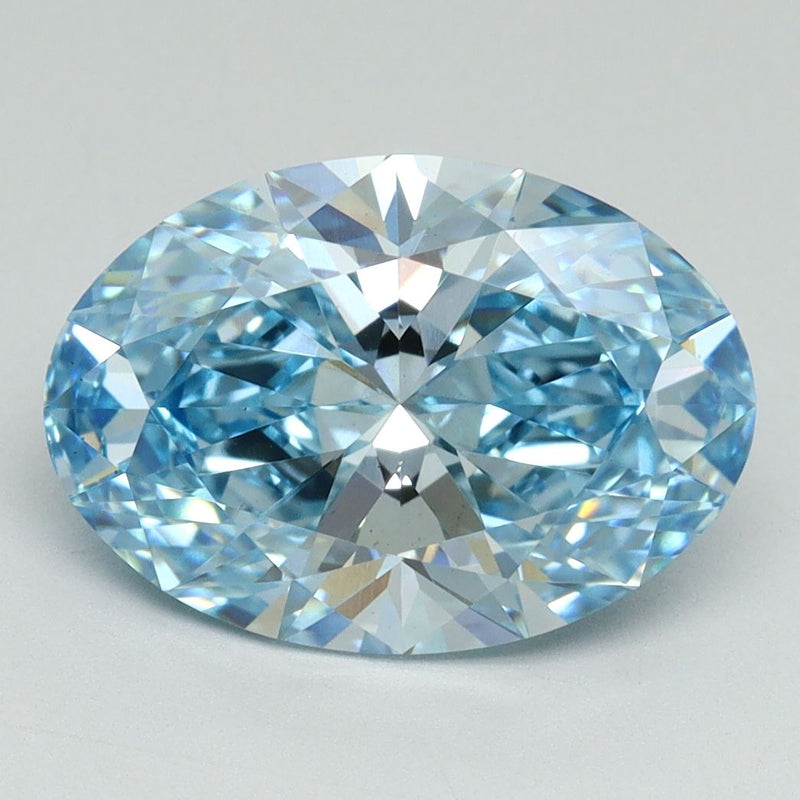 Oval 3.55ct Fancy Vivid Blue VS1 IGI #LG620403448
