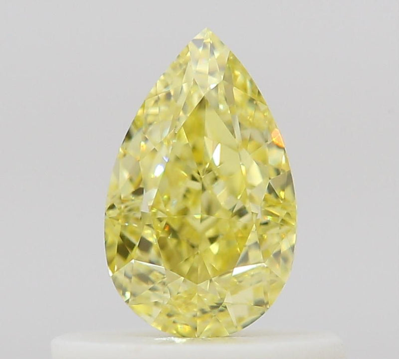 Pear 0.5ct Fancy Intense Yellow VVS2 GIA #6525129974