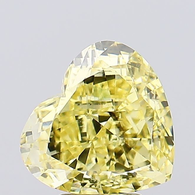 Heart 5.01ct Fancy Intense Yellow SI1 IGI #LG680542157