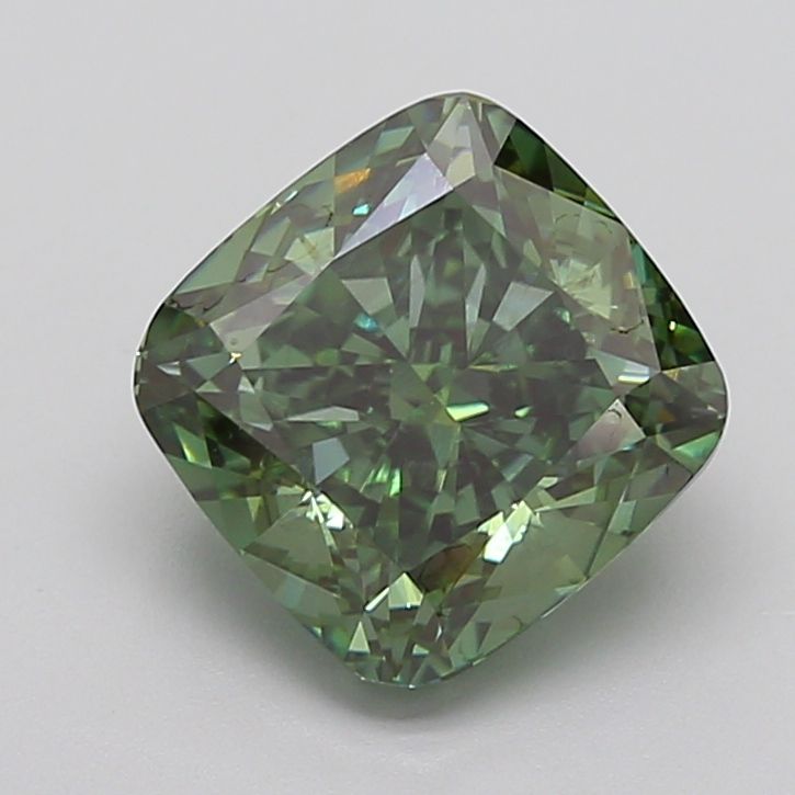 Cushion brilliant 4.28ct Fancy Vivid Green VS1 IGI #LG632458032