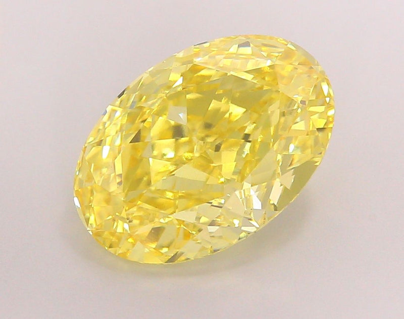Oval 8.01ct Fancy Vivid Yellow VS1 IGI #LG694511936