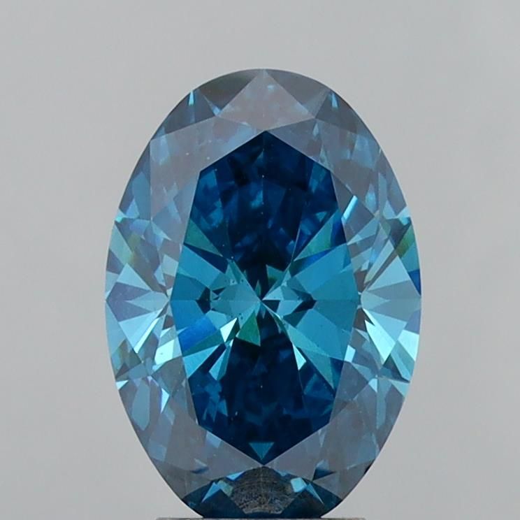 Oval 4.01ct Fancy Vivid Blue VS1 IGI #LG728582870