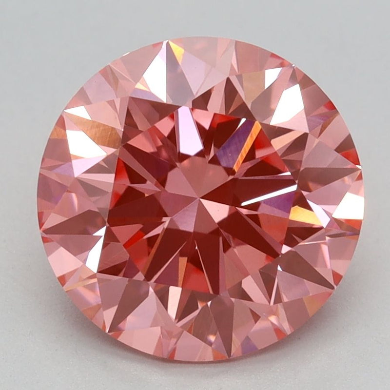 Round 2.59ct Fancy Vivid Pink VS1 IGI #LG711530531