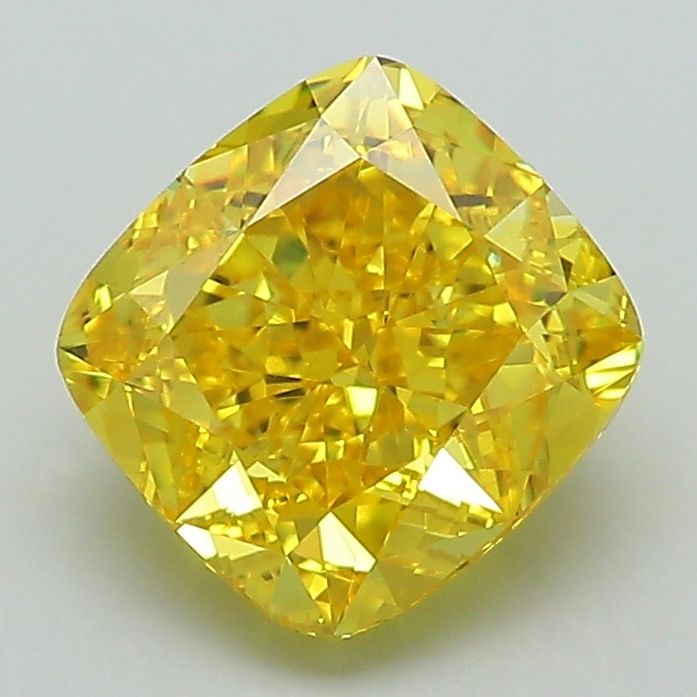 Cushion modified 2.1ct Fancy Vivid Yellow VVS2 IGI #LG593367298