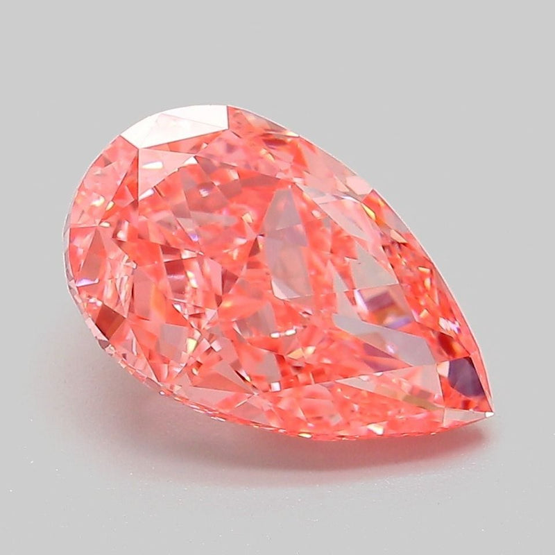 Pear 3.06ct Fancy Vivid Pink VS1 IGI #LG764617173