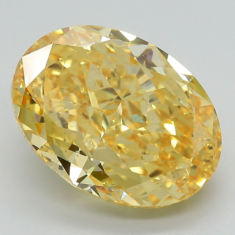 Oval 7.05ct Fancy Vivid Yellow VS1 IGI #LG671413203