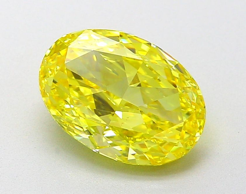 Oval 2.02ct Fancy Vivid Yellow VVS2 IGI #LG651490899