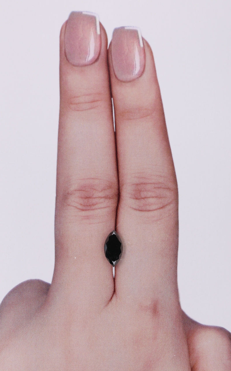 Marquise 1.04ct Fancy Black VVS2 GIA #2235843847