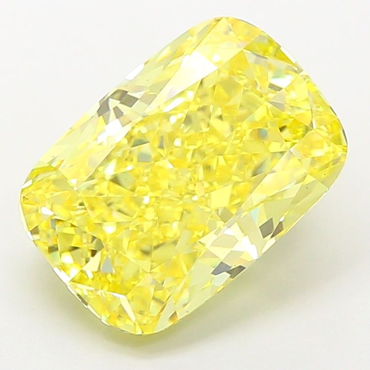 Cushion modified 5.01ct Fancy Vivid Yellow VS1 IGI #LG783632801