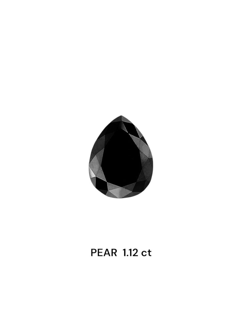 Pear 1.12ct Black  IGI #737593404