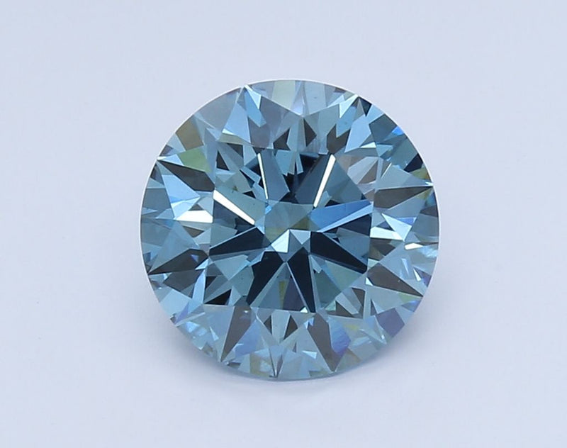 Round 2.91ct Fancy Vivid Blue VS1 IGI #LG578341429