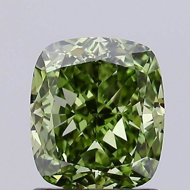 Cushion modified 1.29ct Fancy Vivid Green VS1 IGI #LG703513640