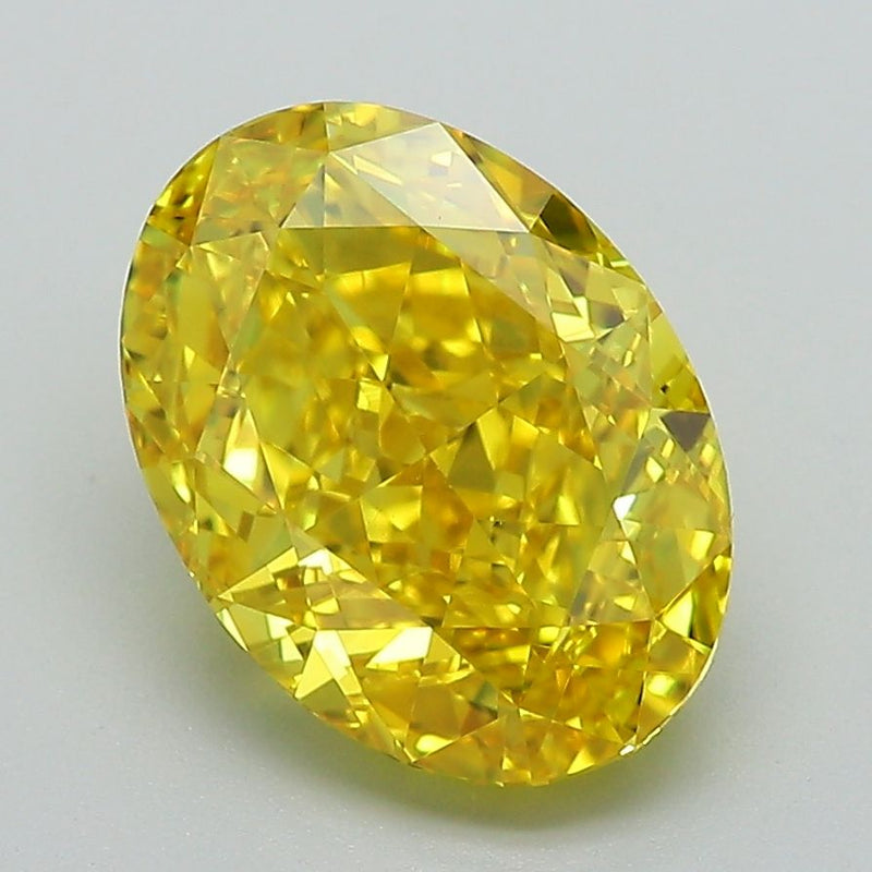 Oval 3.36ct Fancy Vivid Yellow VVS1 IGI #LG584355719