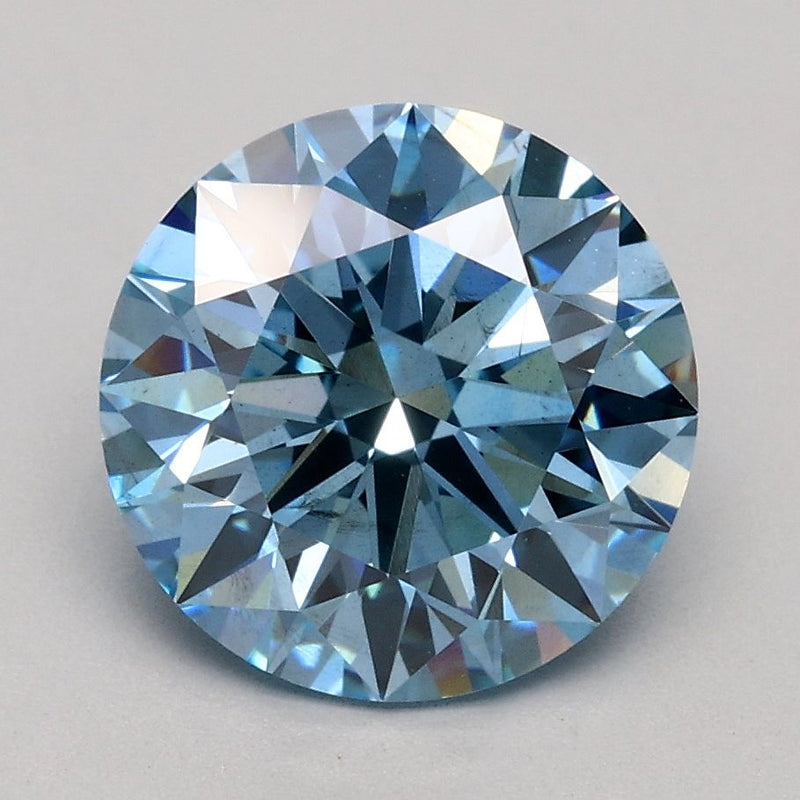 Round 2.06ct Fancy Intense Blue SI1 IGI #LG618457136
