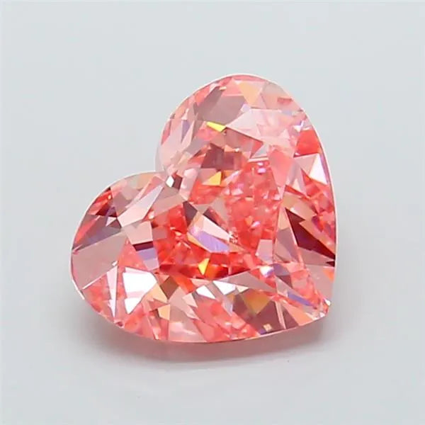 5.00ct Heart Lab Grown Diamond (Colour Fancy Vivid Pink, Clarity VS1, IGI Certified)