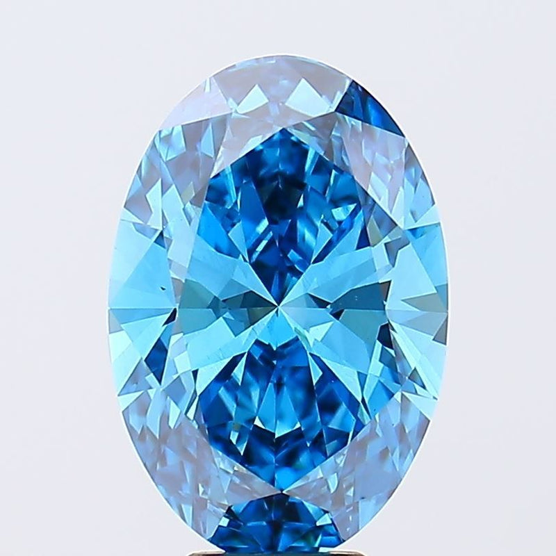 Oval 6.02ct Fancy Vivid Blue VS1 IGI #LG659464958