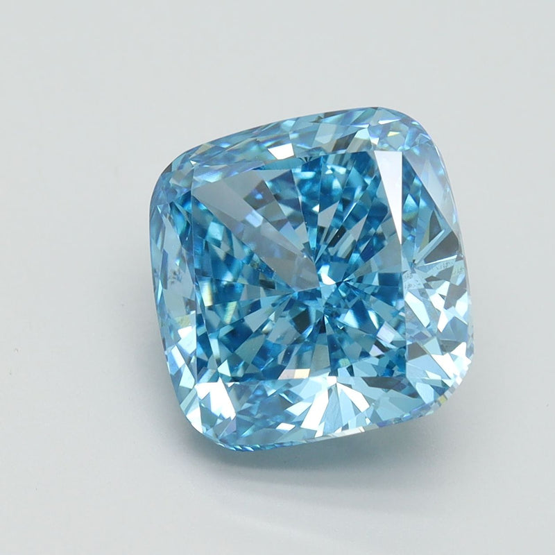 Cushion brilliant 5.08ct Fancy Vivid Blue VS2 IGI #LG517220460