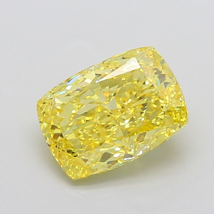 Cushion modified 4.01ct Fancy Vivid Yellow VS1 IGI #LG732564821