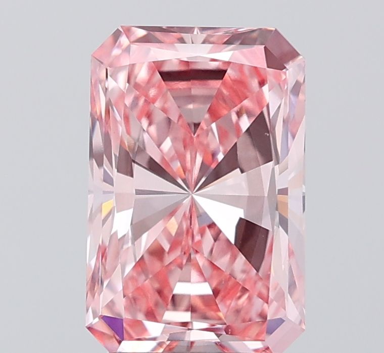 Radiant 3ct Fancy Vivid Pink SI1 IGI #LG765628558