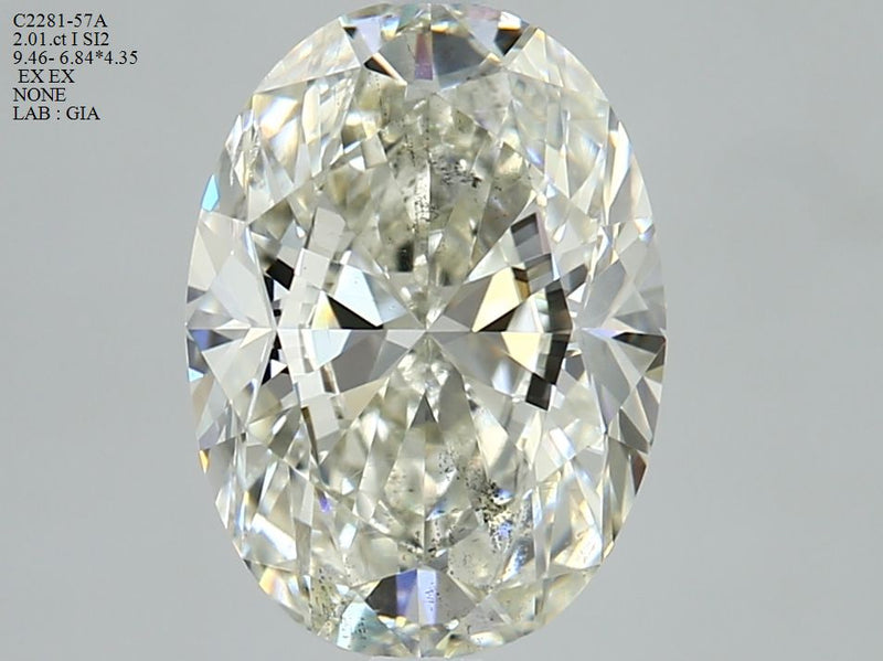 Oval 2.01ct I SI2 GIA #1495379330