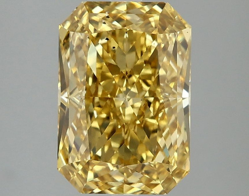 Radiant 3.02ct Fancy Vivid Yellow VS2 IGI #LG666422835
