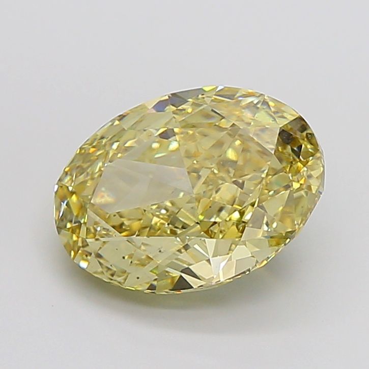Oval 8.09ct Fancy Intense Yellow VS2 IGI #LG627424498