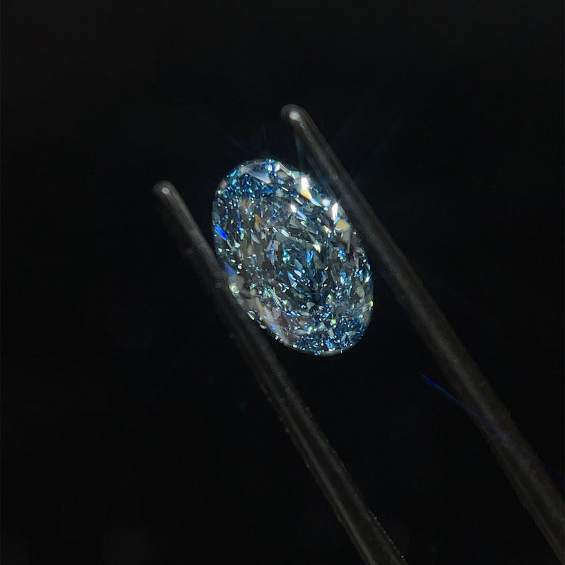 Oval 1.89ct Fancy Vivid Blue VS1 IGI #LG657462859