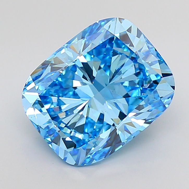 Cushion modified 6.75ct Fancy Vivid Blue VS2 IGI #LG723539489