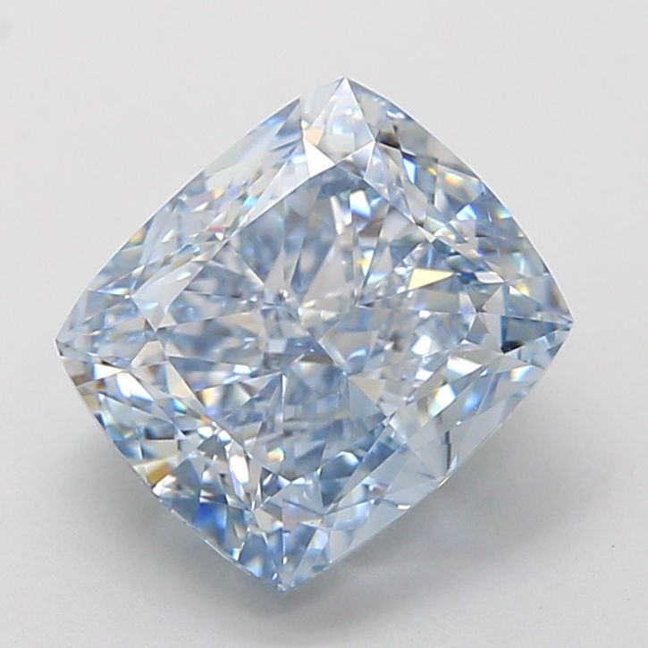 Cushion modified 3.53ct Fancy Vivid Blue VVS2 IGI #LG783638297