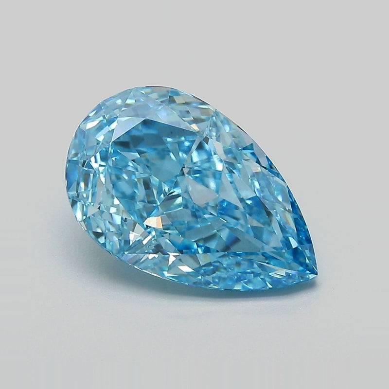Pear 4.45ct Fancy Vivid Blue VS1 IGI #LG727553970