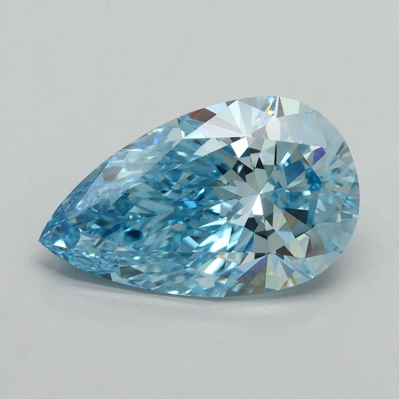Pear 5.04ct Fancy Vivid Blue VVS2 IGI #LG683538588