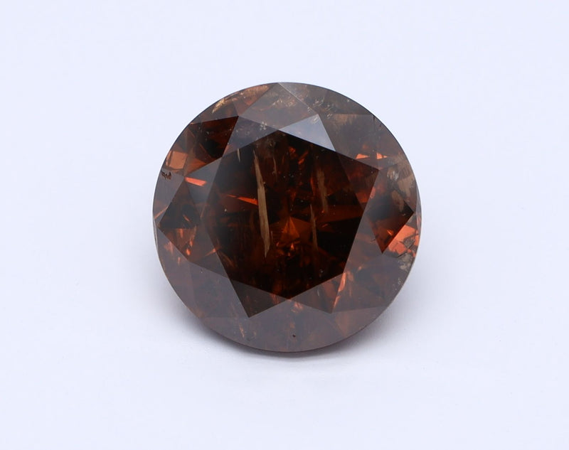 Round 3.51ct Fancy Dark Brown  GIA #6217922970