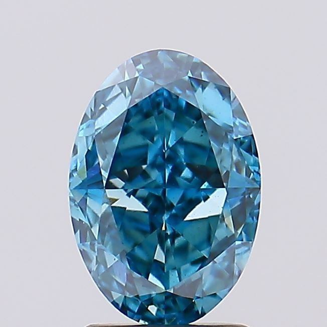 Oval 2.51ct Fancy Vivid Blue VS2 IGI #LG634434378