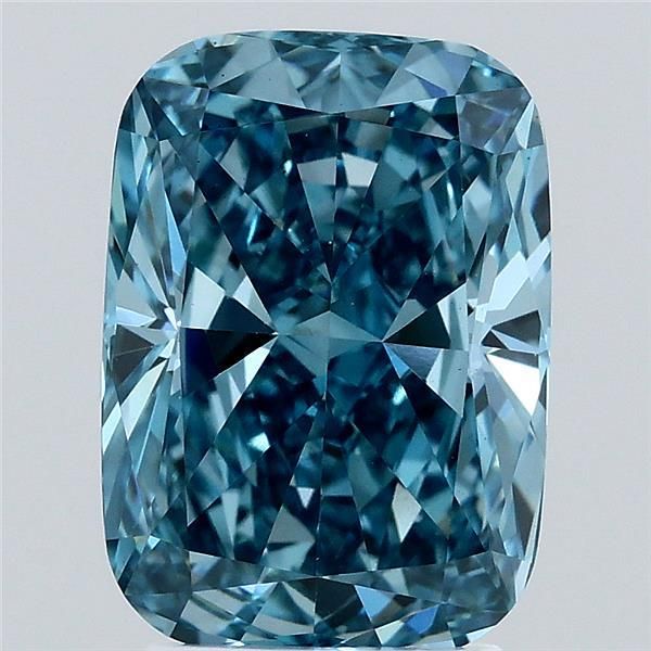 Cushion modified 3.13ct Fancy Vivid Blue VS1 IGI #LG692553198