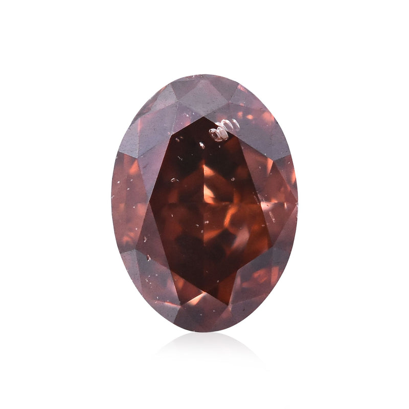 Oval 0.17ct Fancy Deep Pink Brown SI2 GIA #1178869180
