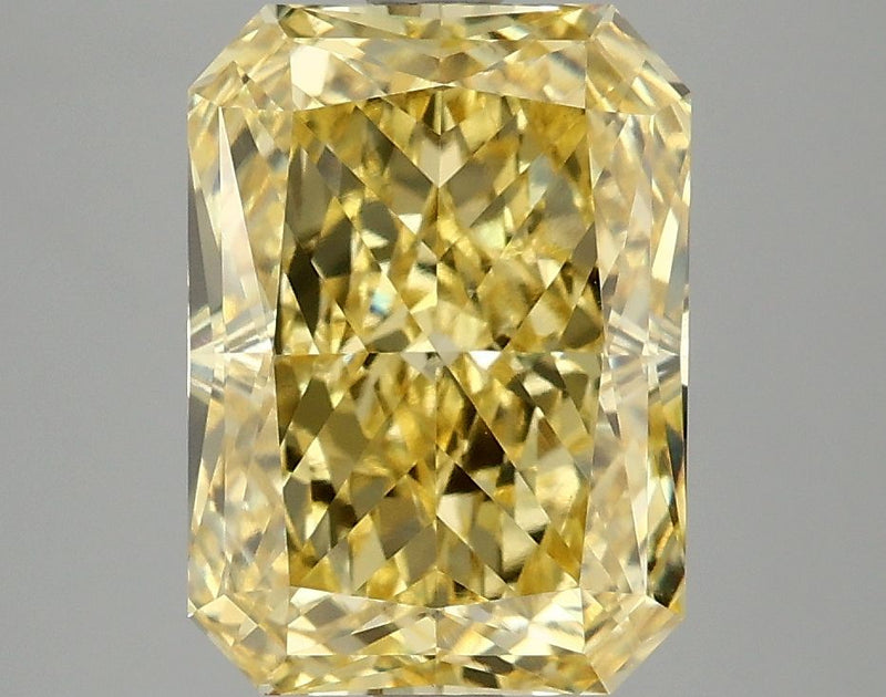 Radiant 4.1ct Fancy Vivid Yellow VVS2 IGI #LG678509893