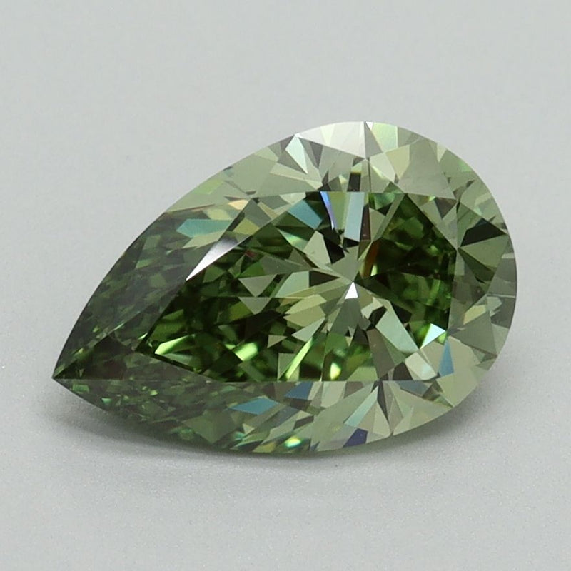 Pear 1.6ct Fancy Vivid Green VS1 IGI #LG710554816
