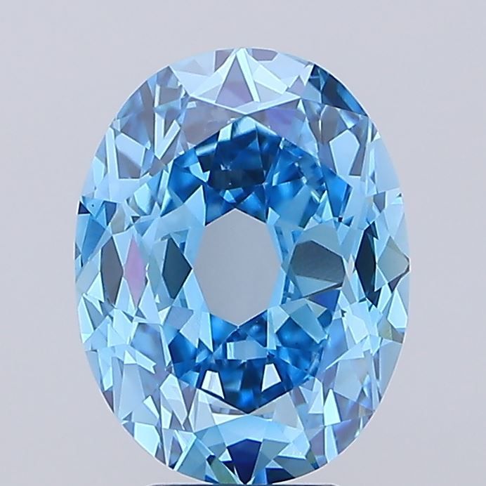 Oval 5.51ct Fancy Vivid Blue VS1 IGI #LG739562920