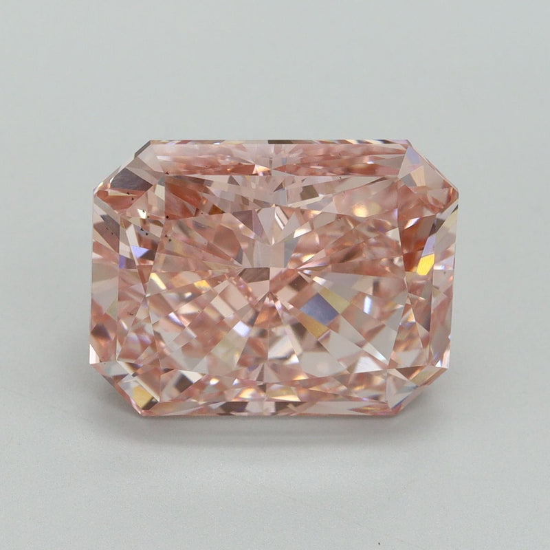 Radiant 8.05ct Fancy Vivid Pink VS2 IGI #LG638436226