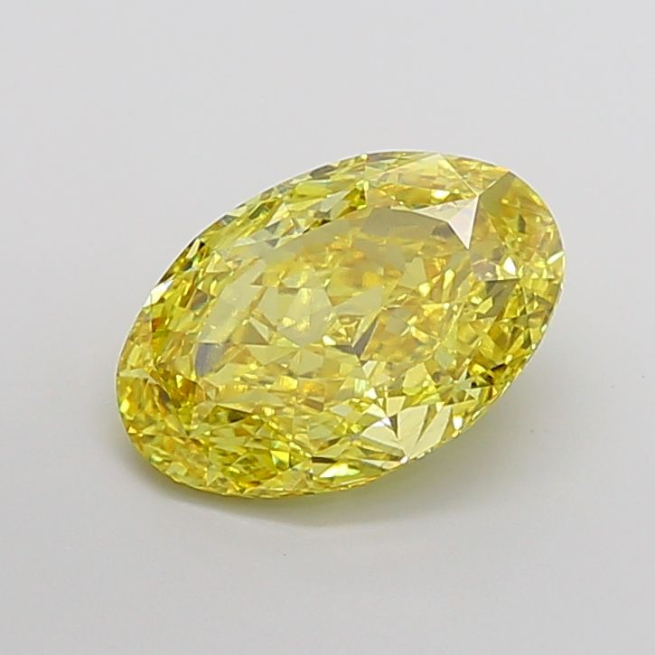 Oval 4.85ct Fancy Vivid Yellow VVS2 IGI #LG735520172