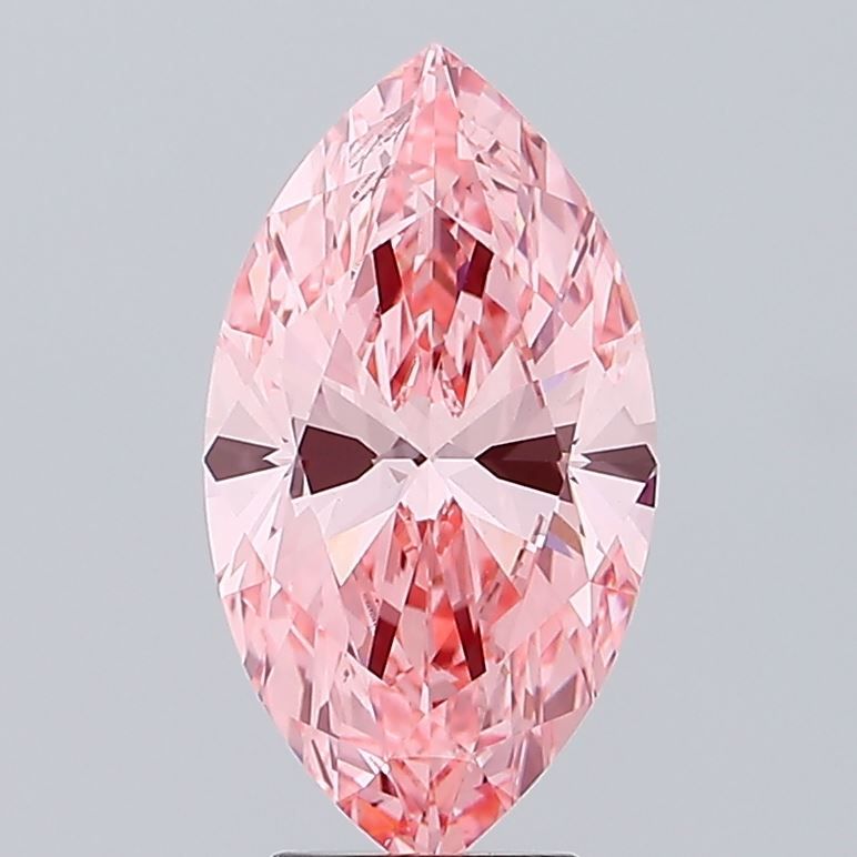 Marquise 4.02ct Fancy Vivid Pink VS2 IGI #LG569312472