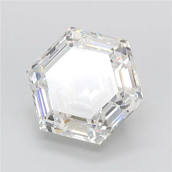 6.07ct Hexagonal Lab Grown Diamond (Colour E, Clarity VS1, IGI Certified)
