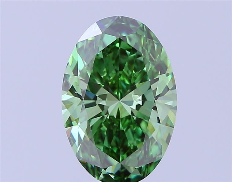 Oval 2.02ct Fancy Vivid Green VS2 IGI #LG749513789